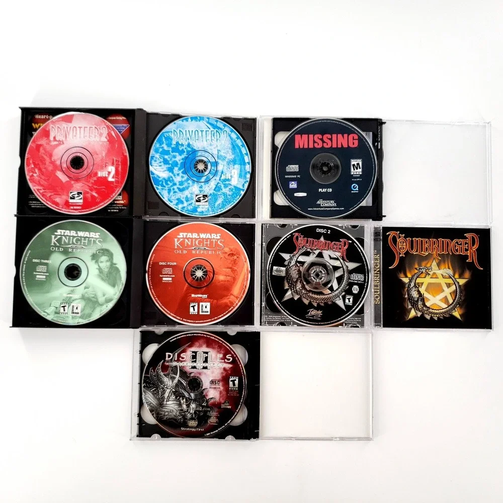Windows PC Games Lot Of 12 In Jewel Cases Discs In NM/Mint Condition